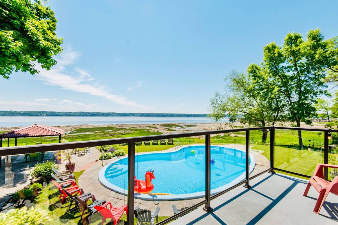 屋外プール、温水プール