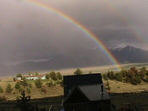 Utsikt mot strand/hav