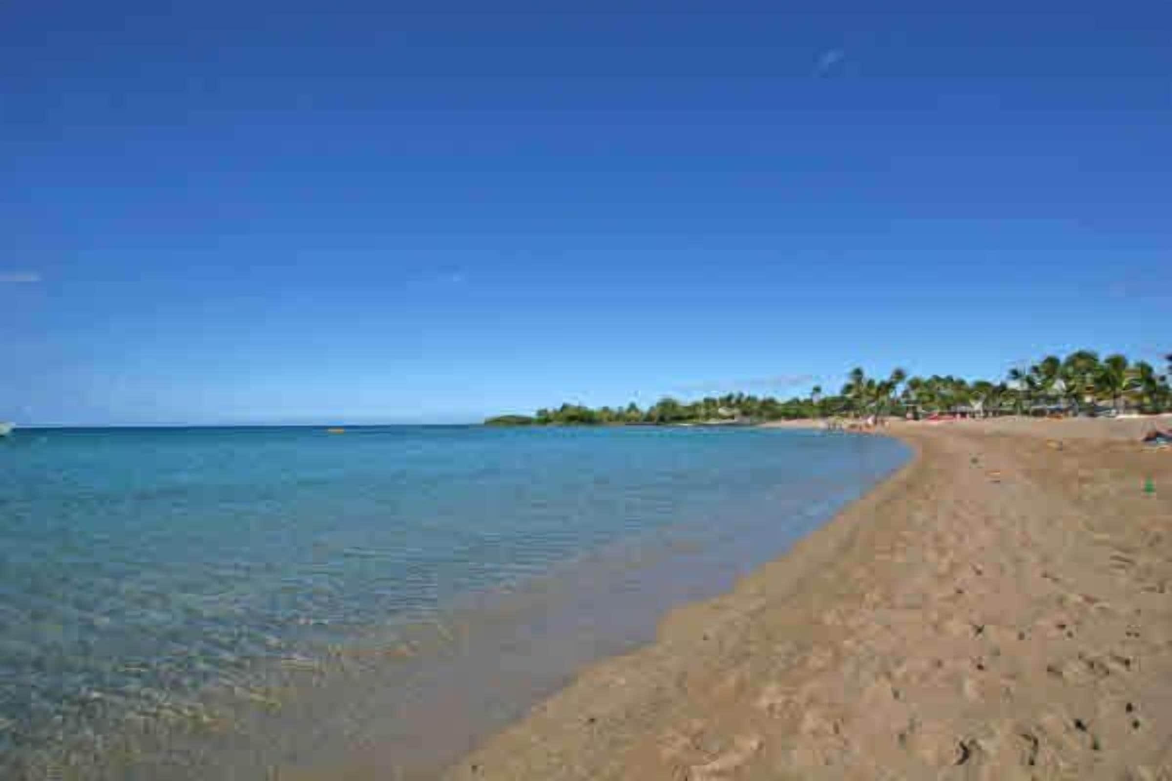 Beach nearby, sun loungers