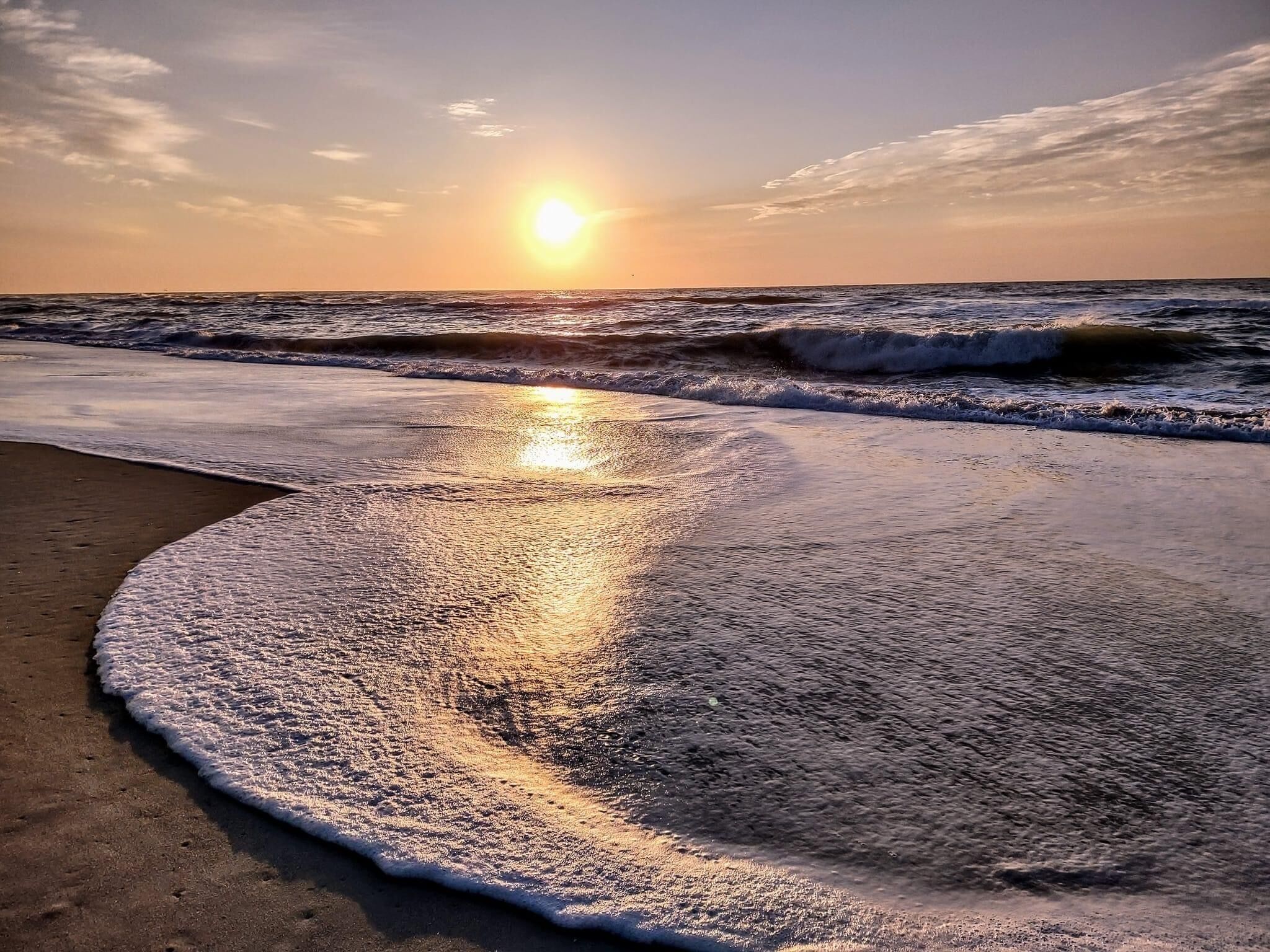 On the beach