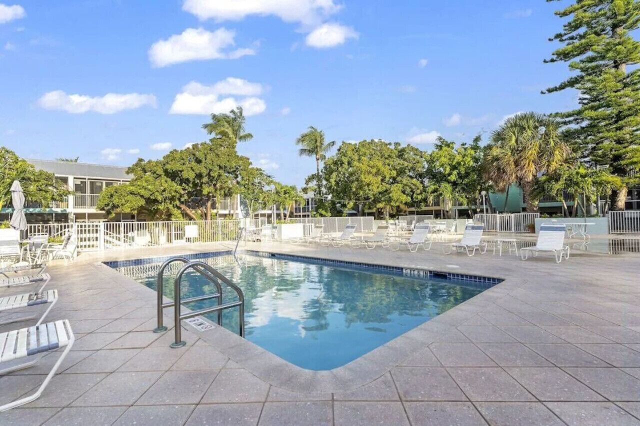 A heated pool