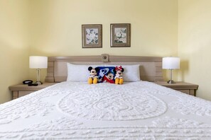 2 bedrooms, in-room safe, iron/ironing board, travel crib