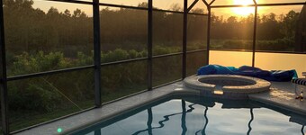 4 Bedroom 3 bathroom Executive Villa. Gorgeous view from the pool deck. 