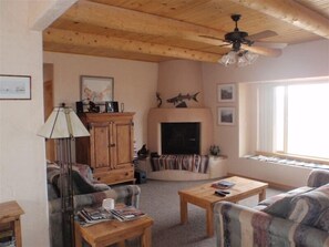 Smart TV, fireplace, DVD player, table tennis - Dream Stream Retreat on the Water in Eleven Mile State Park (Florissant)