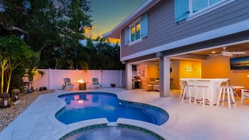A heated pool