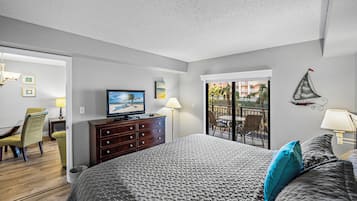 2 makuuhuonetta, silitysrauta/-lauta, vauvan matkasänky, ilmainen Wi-Fi