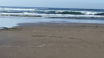 Na praia