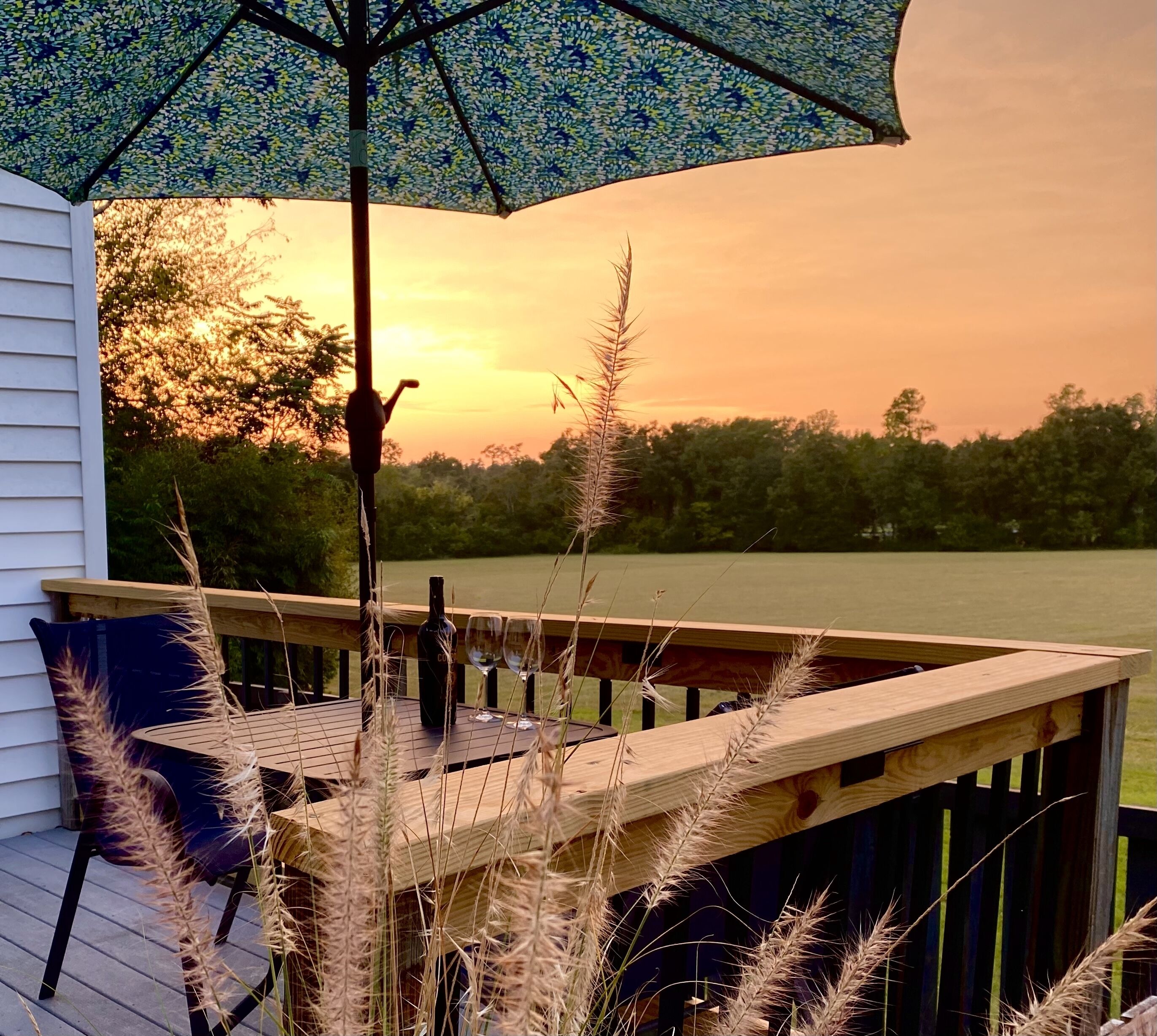 Private Deck Overlooking Polo Field