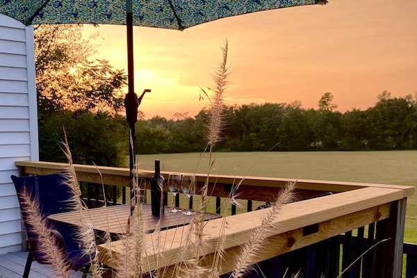 Private Deck Overlooking Polo Field