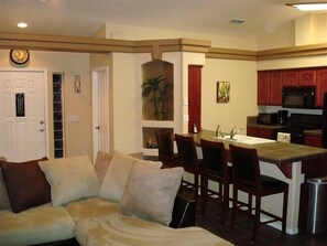 TV, DVD player, stereo