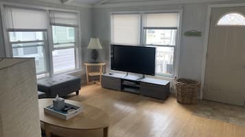 TV, DVD player, stereo