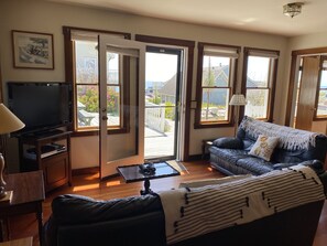 TV, DVD player, books, music library - MONTHLY MENDO VILLAGE STYLISH HOME! EPIC BAY OCEAN & GARDEN VIEWS DOG FRIENDLY!! (Mendocino)