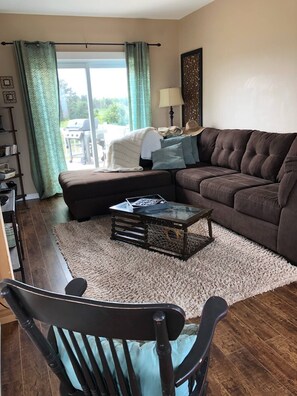 Smart TV, DVD player, books, music library
