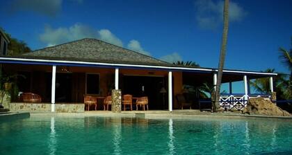 The Carib House, Turtle Bay 5 room villa, pool, views, beach, English Harbour no