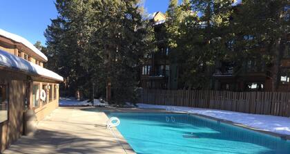 Penthouse Ski Condo at the
Base of Peak 9 Wifi free parking