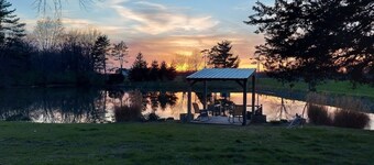 Secluded Lodge with Private Lake Minutes from St. Louis
