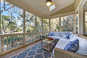 TV, fireplace, table football