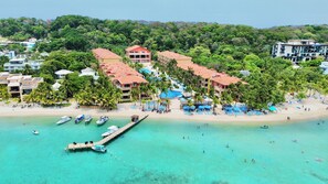 On the beach, sun-loungers, beach towels - 50 Steps to West Bay Beach@Infinity, Bldg 3, 2nd Fl w/Private Dbl Lounger & View (West Bay)