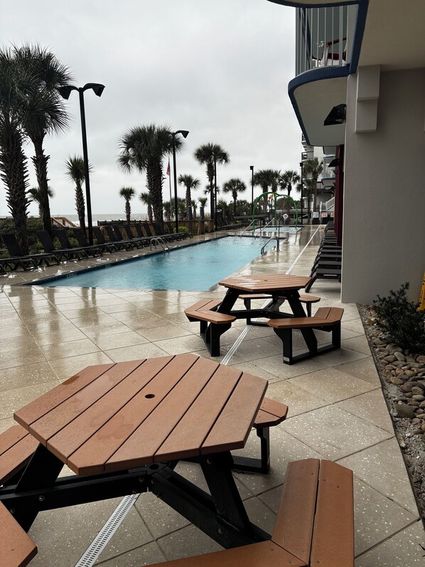 Indoor pool, outdoor pool