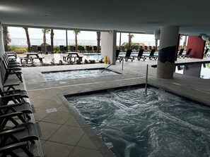 Indoor pool, outdoor pool
