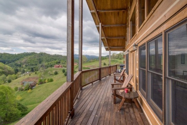 Heavenly views from our
wrap-around deck