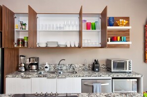 Fridge, microwave, oven, stovetop - BRAND NEW, LUX ONE BEDROOM IN OLD TOWN, 3 BLOCKS FROM THE OCEAN, OLD TOWN (Puerto Vallarta)