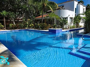 Outdoor pool - Private Beachfront w/ Lanai-Pool-Tropical Gardens! (Akumal)