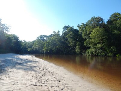 Camp House on Red Creek - Uncle Ralph’s Cabin Rentals - PRIVATE BEACH
