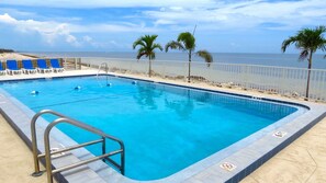Outdoor pool, a heated pool - Outstanding Oceanfront Condo On The Beach With A Pool!! (Marathon)
