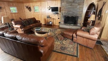 TV, fireplace, DVD player