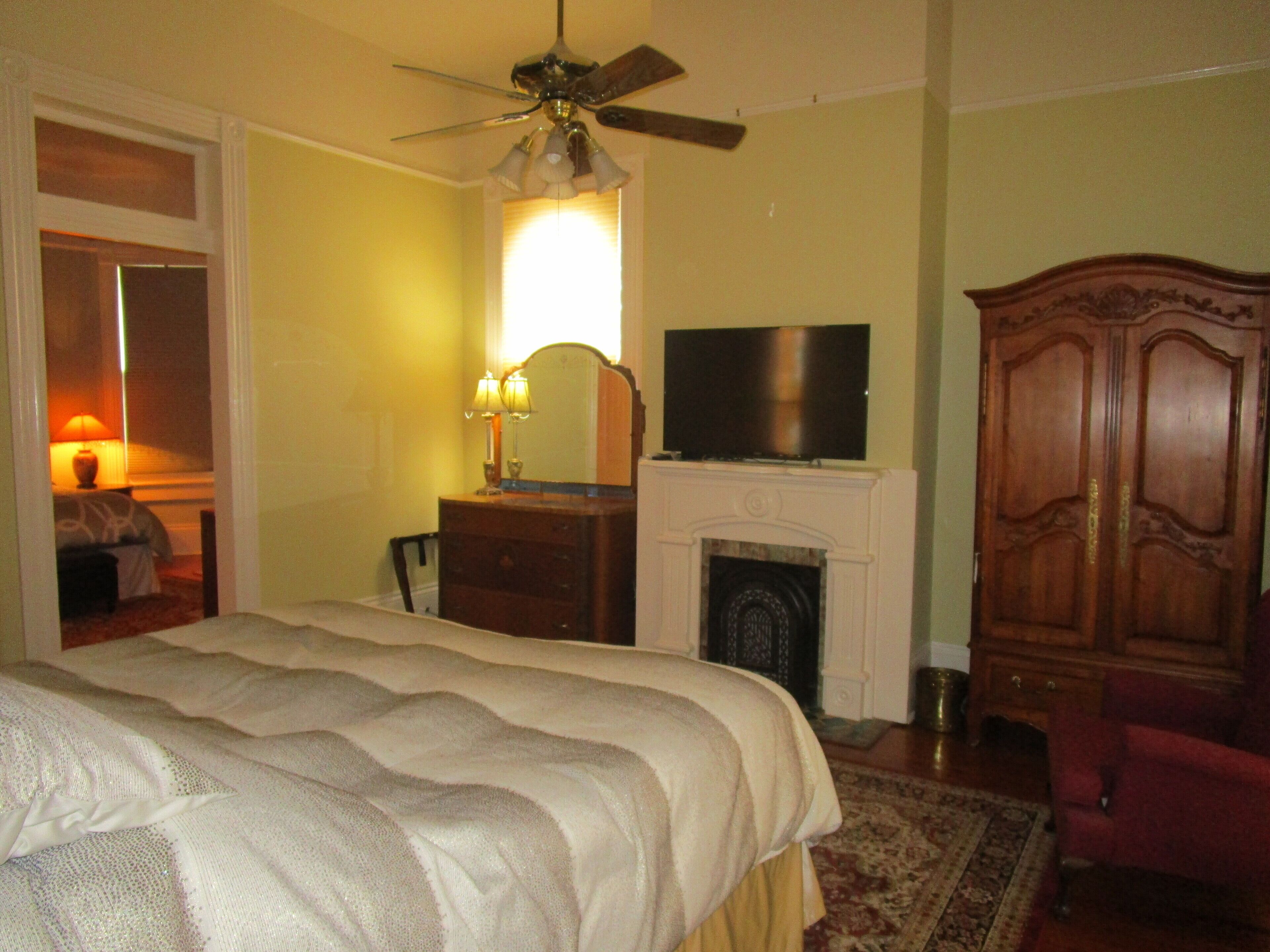 Bedroom #1, attached to bathroom and porch