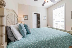 4 bedrooms, iron/ironing board, travel cot, WiFi