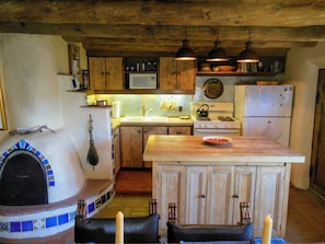 Refrigerador, microondas, horno, placa de cocina