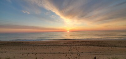 OCEANFRONT☆One level living w/ramp access to house & dune deck. Walk to dining! 