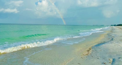 Kirjaimellisesti askeleet rannalle! Tilava ja kevyt!