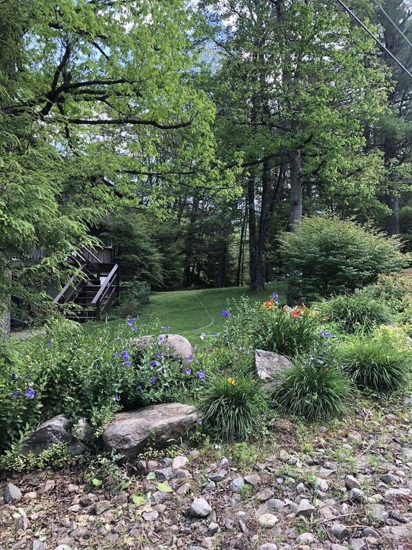 Property grounds - lake George Adirondack Chalet  (Lake George)