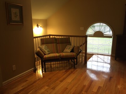 Unique 75 year old converted barn with beautiful loft bedroom.