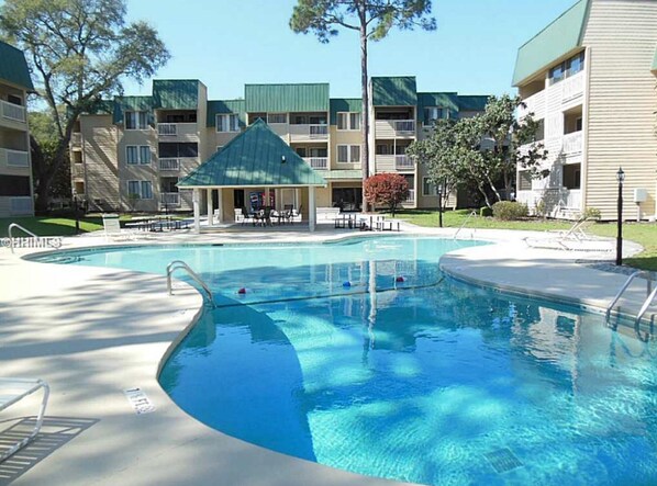 Indoor pool, outdoor pool