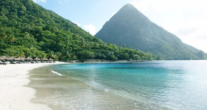 Private Honeymoon Villa with View Of Caribbean & Piton Mountains, Full Service