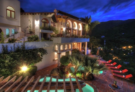 Exterior. Ocean View Puerto Vallarta Villa Overlooking Mismaloya Beach