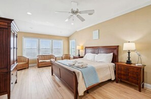 5 soverom, skrivebord, strykejern/-brett og reiseseng for barn