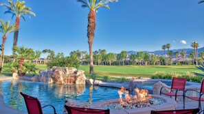 Outdoor pool, a heated pool - Enjoy Comfort w/Family & Friends, Big Home w/Views,Mtns./Golf, Fire Pit! #241158 (La Quinta)