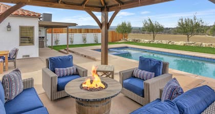 Luxury Adobe in Wine Country w/ Pool, Hot Tub & Ping-Pong, 10 min from downtown
