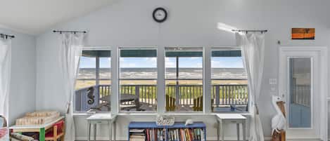 Smart TV, video games, DVD player, books