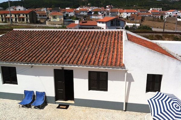 The Annex, the village behind, and the western mountain range.