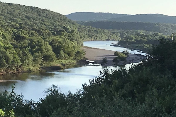 The view of the Brazos from the cliff.