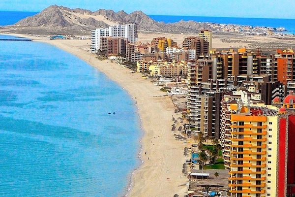 Accommodatie ligt op het strand