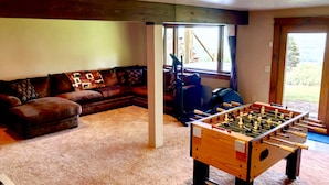 Games room - Majestic Vista Mountainside Cabin in Dalton, NH - by Bretton Woods Vacations (Whitefield)