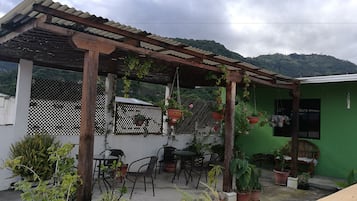 Blick von der Unterkunft