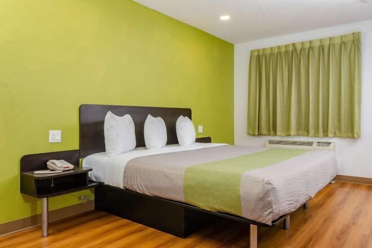 Desk, blackout curtains, iron/ironing board (on request), free WiFi